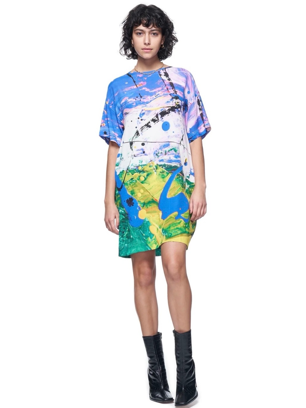 The Kit Maya Dress in Abstract Jewel NWT